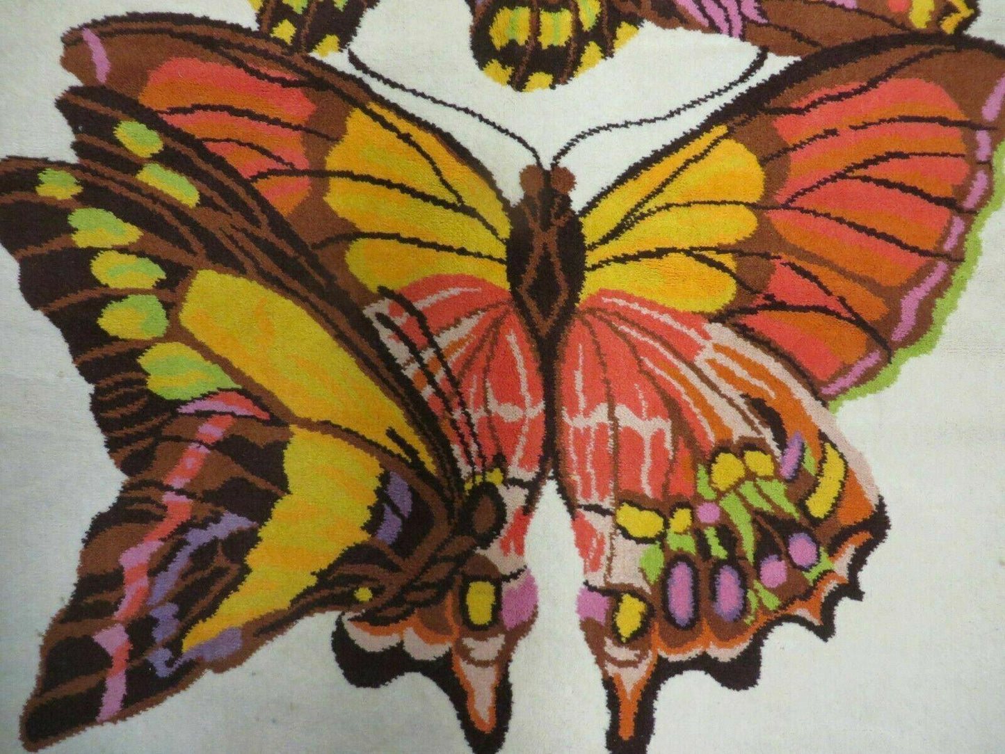 4' X 6' Tartare Modern Hand Knotted Spainsh Wool Rug Butterfly Getting Wings Nice