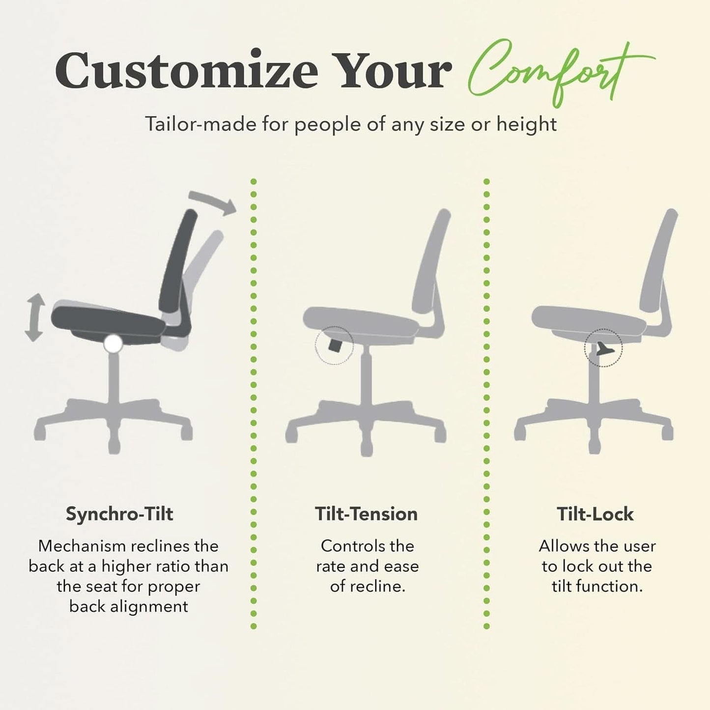 Wave High Back Ergonomic Office Chair With Breathable Mesh Back 360 Swivel