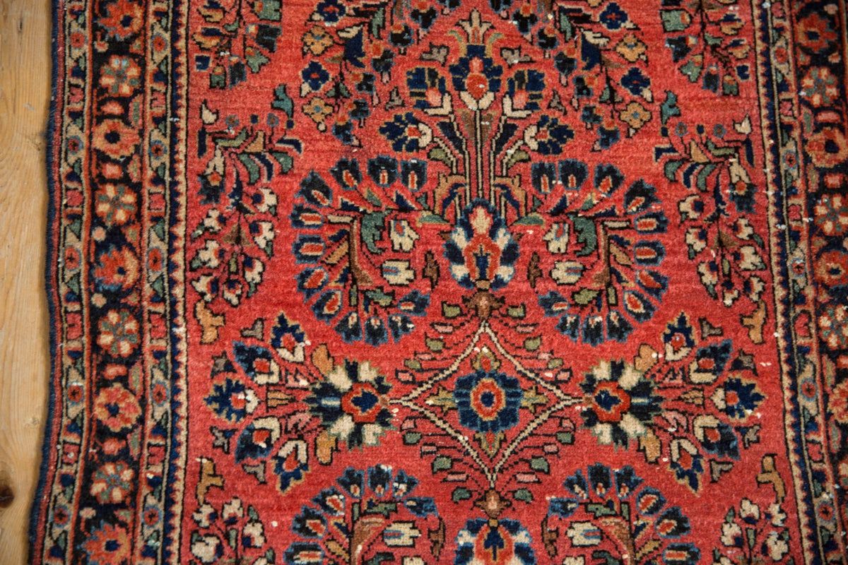 2x4.5 Vintage German Sarouk Rug Runner