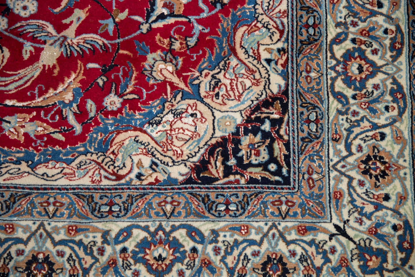 5.5x9 Vintage Nain Carpet
