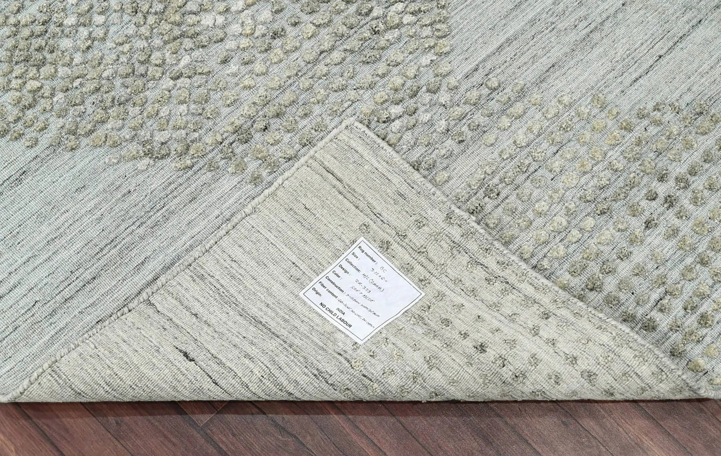 4x6 Gray LoomBloom Hand Knotted Modern & Contemporary Textured Tibetan 100% Wool Oriental Area Rug