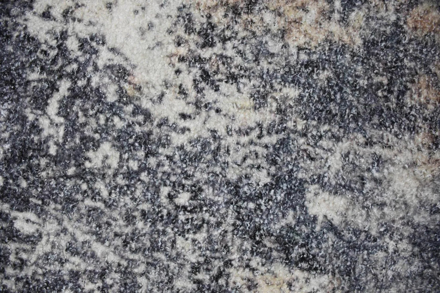 Multi Sizes Handmade Micro Printed Polyester Traditional Oriental Area Rug Gray, White Color