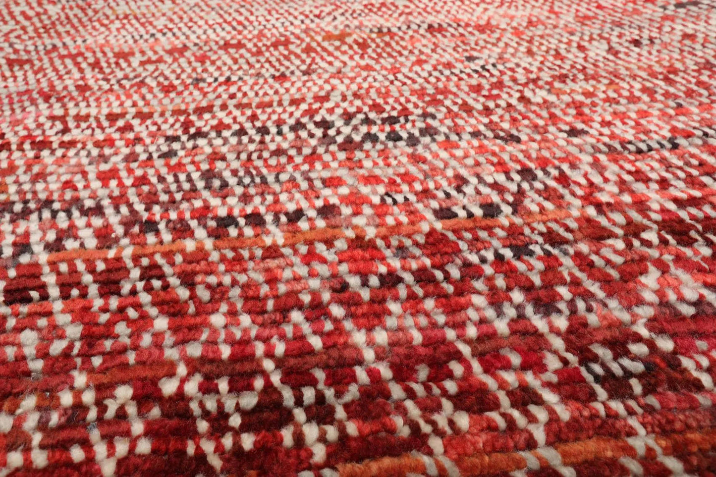 8' x 10' Hand Knotted 100% Wool Contemporary Modern Grass Area Rug Red