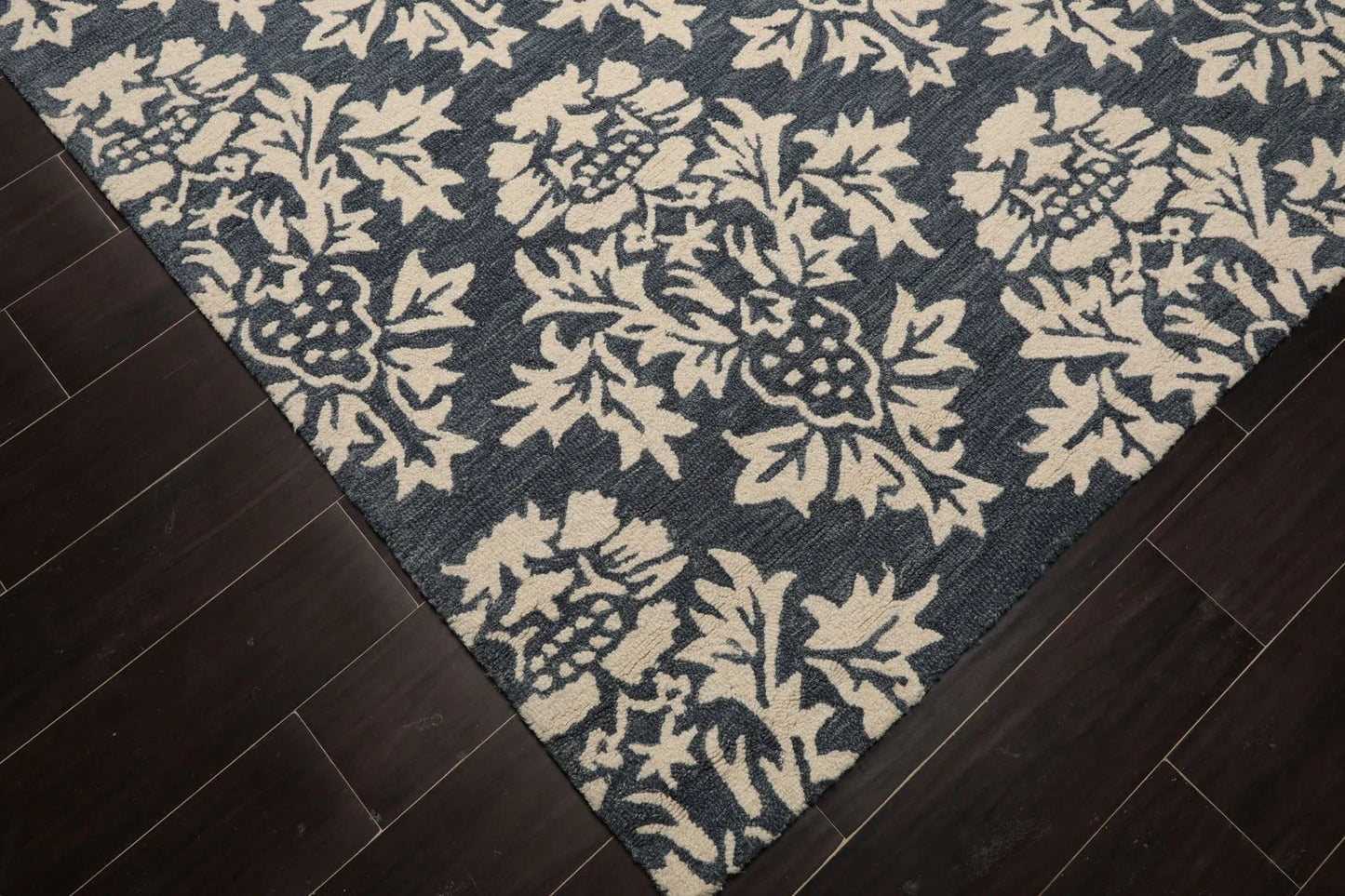 LoomBloom Multi Size Slate Gray Hand Tufted Transitional Wool Oriental Area Rug