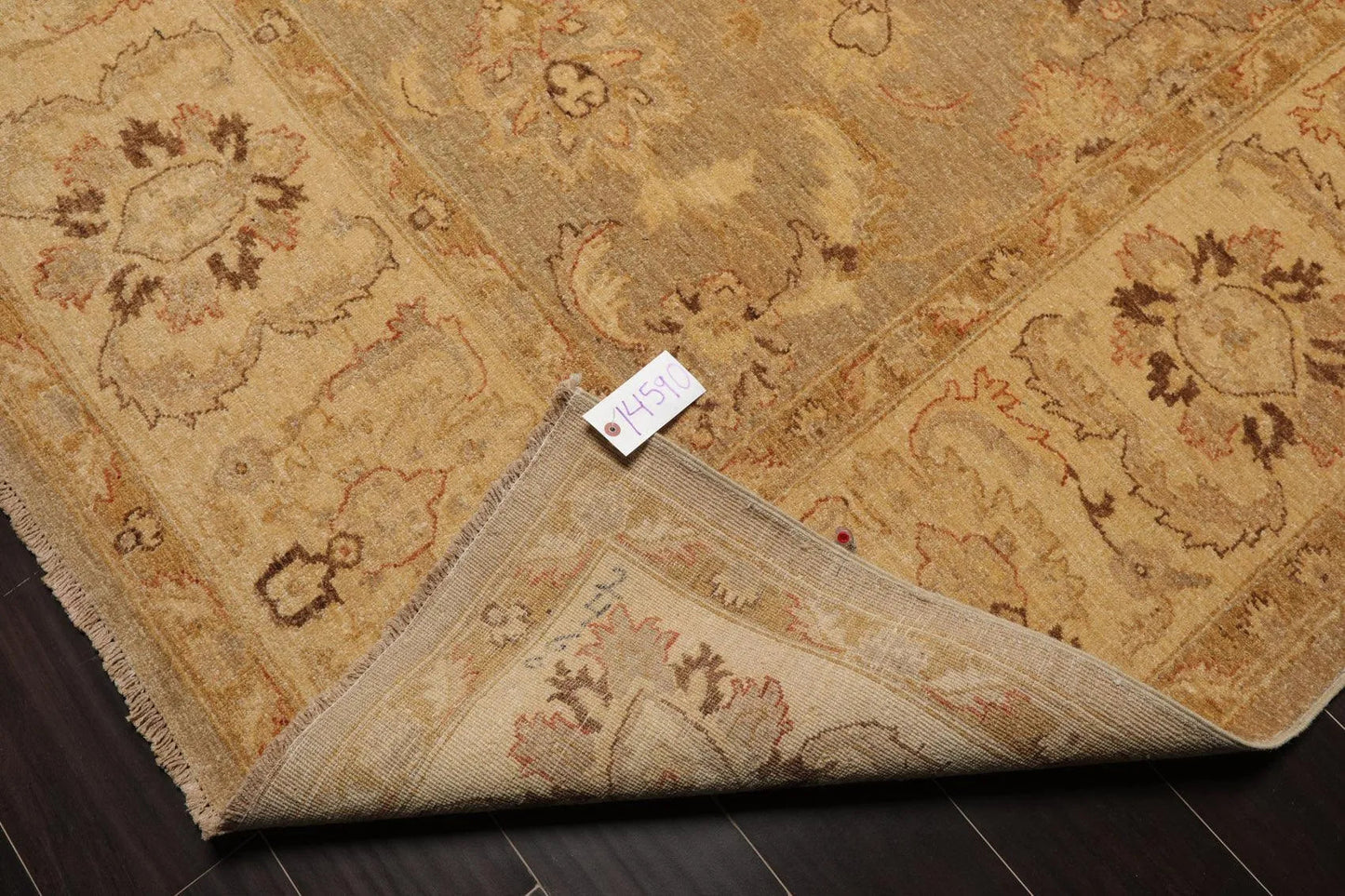 9' x 11'1'' Hand Knotted 100% Wool Peshawar Traditional Oriental Area Rug Gray