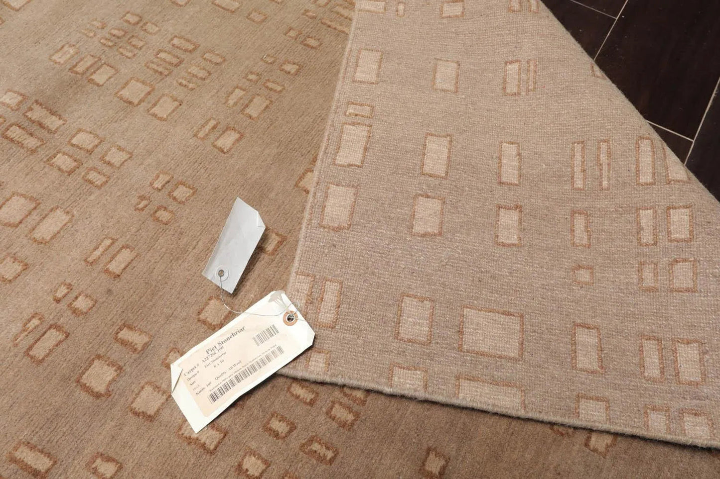 8' x 10' Hand Knotted Tibetan 100% Wool Designer Modern & Contemporary Oriental Area Rug Tan,Brown Color