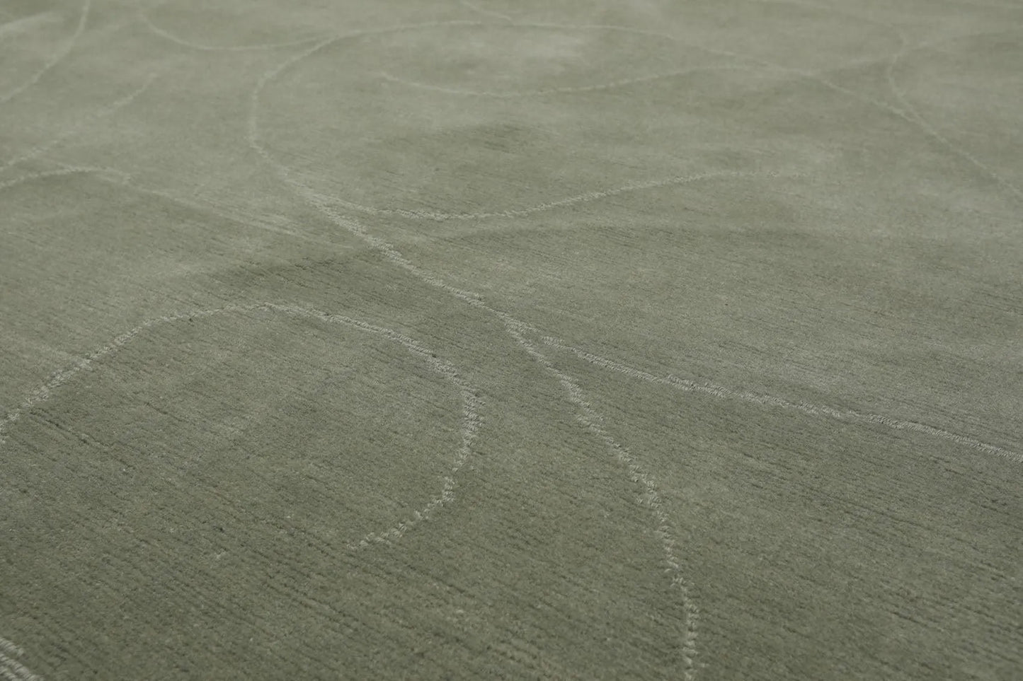 8' x 9'10'' Hand Knotted Tibetan 100% Wool Modern Oriental Area Rug Tone on Tone Mint