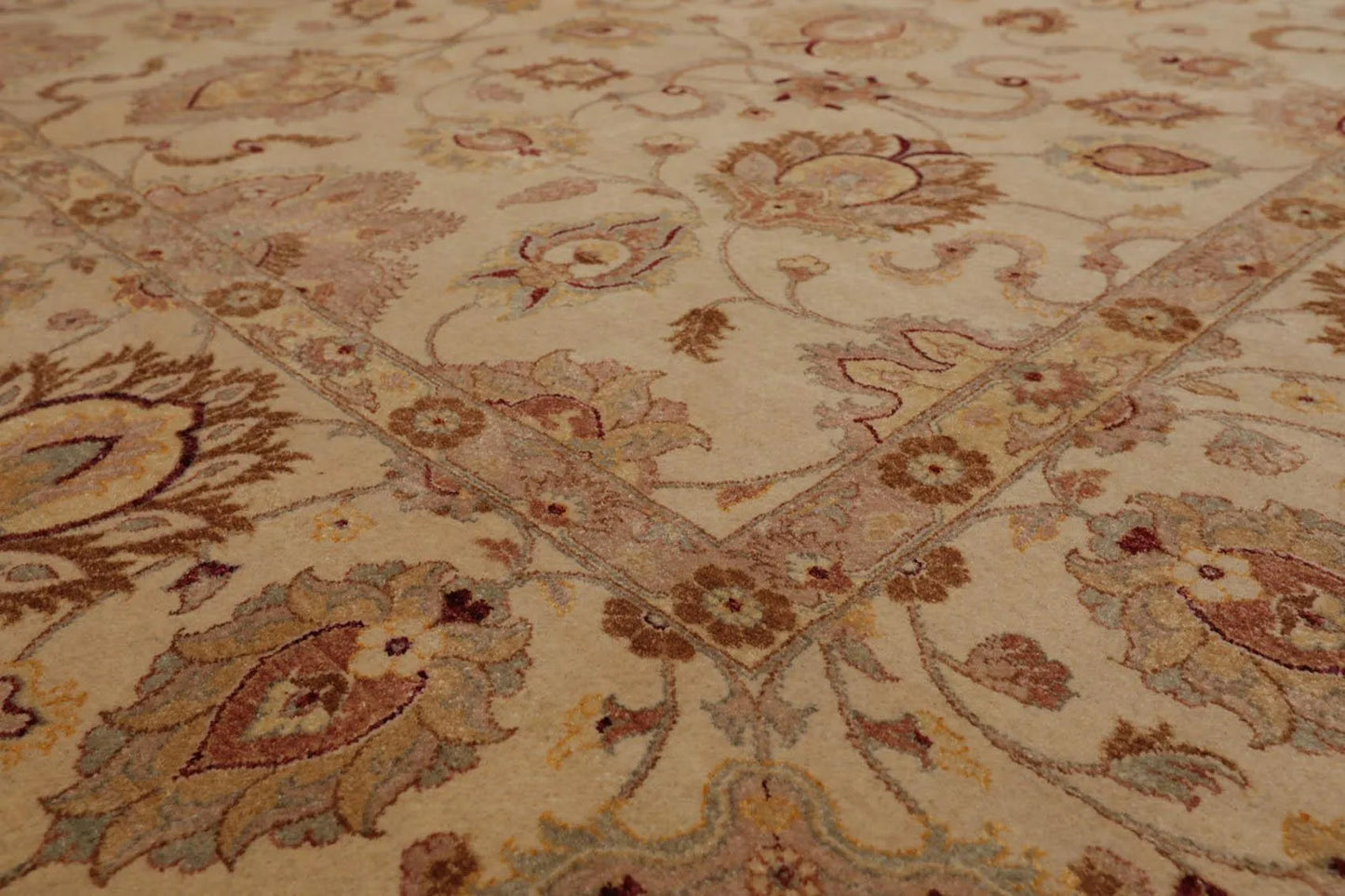 8' x 10' Hand Knotted Wool 16/18 Pak Persian 350 KPSI Oriental Area Rug Beige