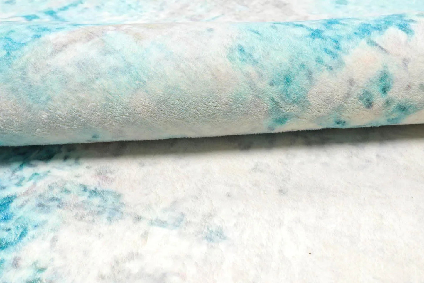 Multi Sizes Modern & Contemporary Velvety Soft Pile Oriental Area Rug Aqua, Beige Bastian