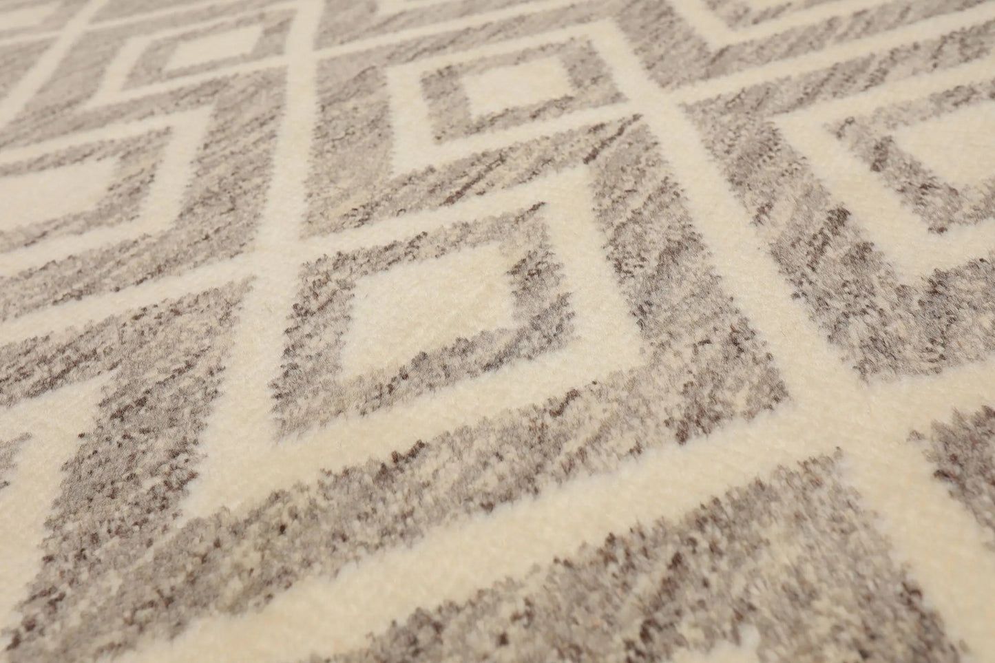 5 x 8 Hand Knotted Designer Moroccan 100% Wool Oriental Area Rug Ivory