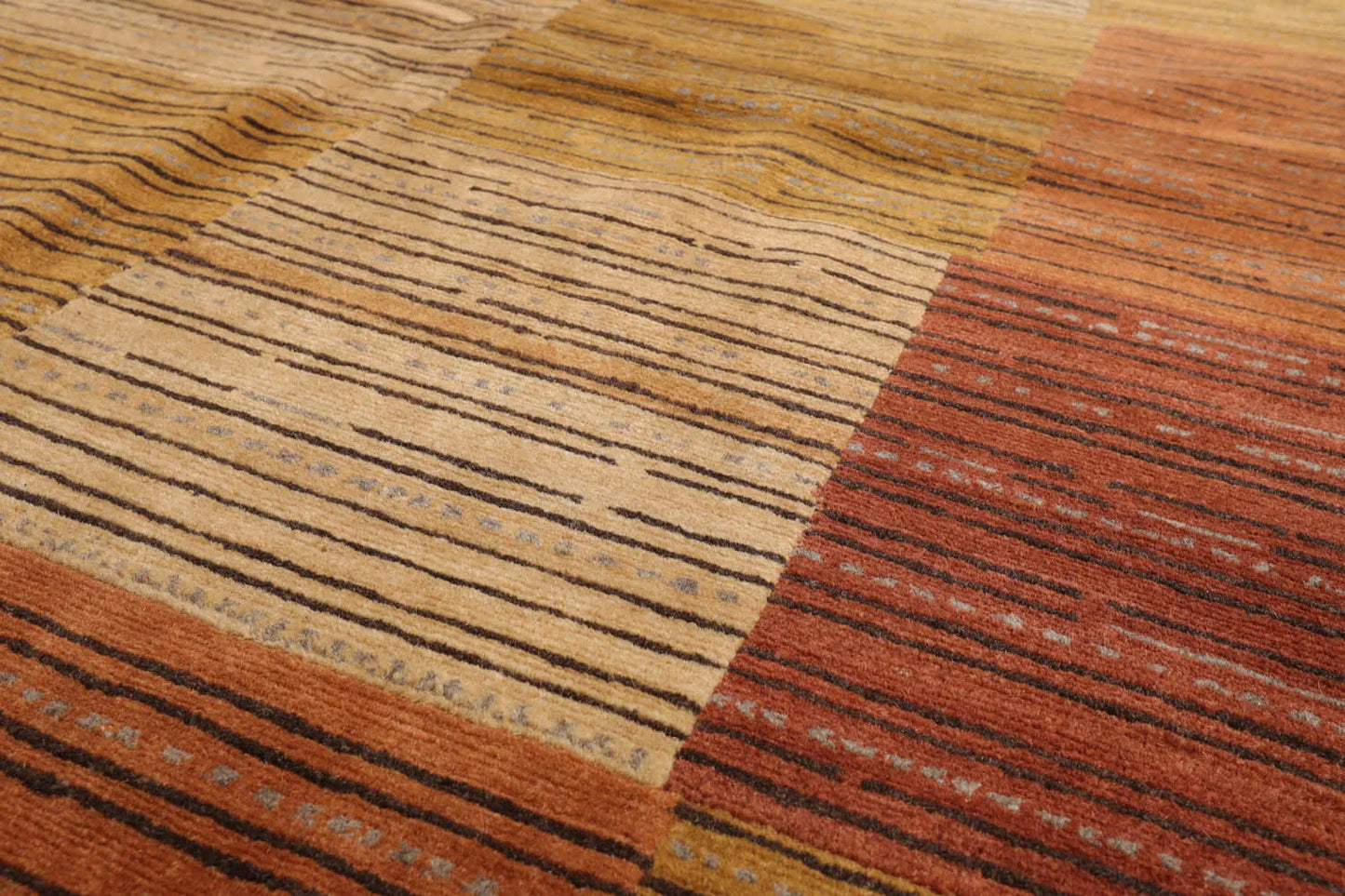 3x5 Rust, Gold Hand Knotted Tibetan 100% Wool Michaelian & Kohlberg Traditional Oriental Area Rug