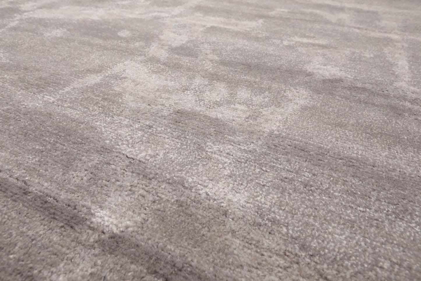 9’11" x 13’8" Hand Knotted Wool & Silk Modern Tibetan Oriental Area Rug Taupe