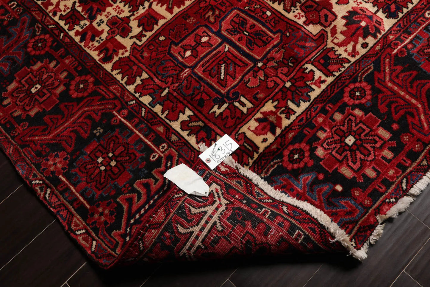 10x14 Rust Hand Knotted 100% Wool Heriz Traditional Oriental Area Rug