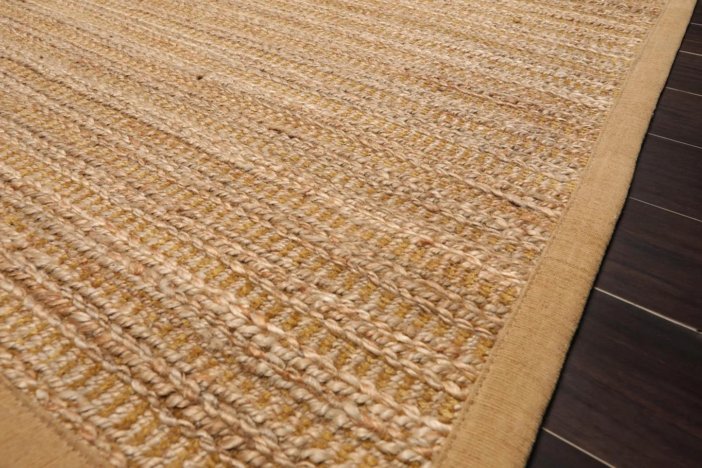 4'11'' x 7'11'' Braided Sisal Modern Oriental Area Rug Natural