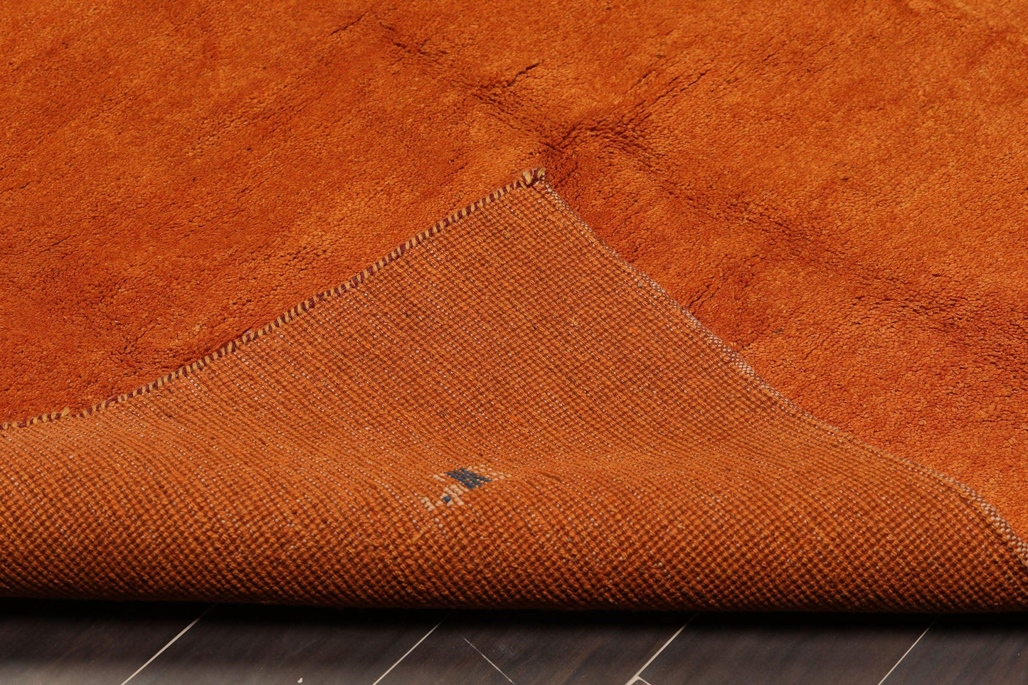 5'3" x 8'6" Hand Knotted 100% Wool Gabbeh Oriental Area Rug Burnt Orange