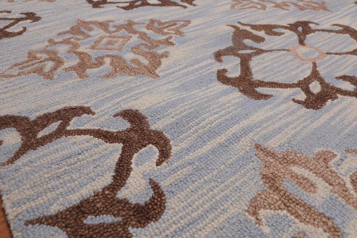 5' x 8' Handmade Loop Pile 100% Wool Traditional Oriental Area rug Beige