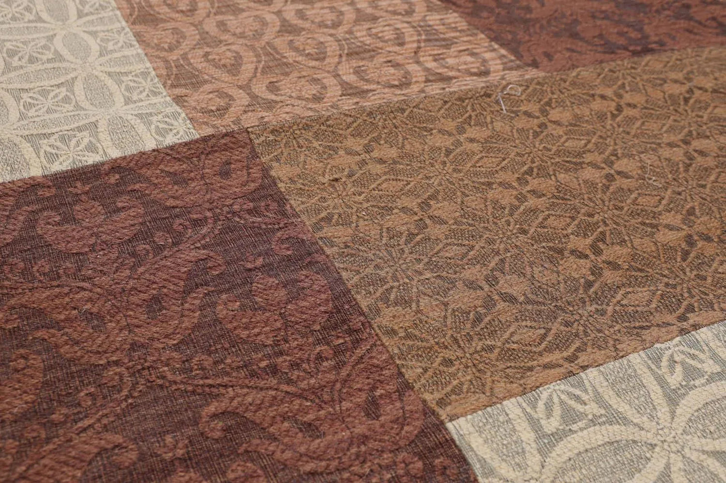 5'x7' Handmade Polypropylene Oriental Area Rug Brown, Beige Color