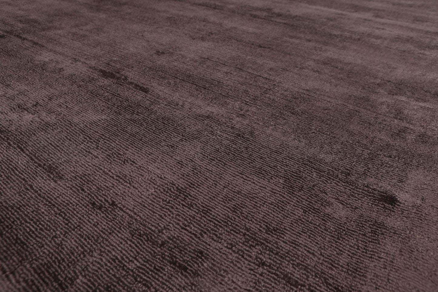 4'6x6'10" Handmade Viscose Loop N Cut Textured Pile Oriental Area Rug Brown Color