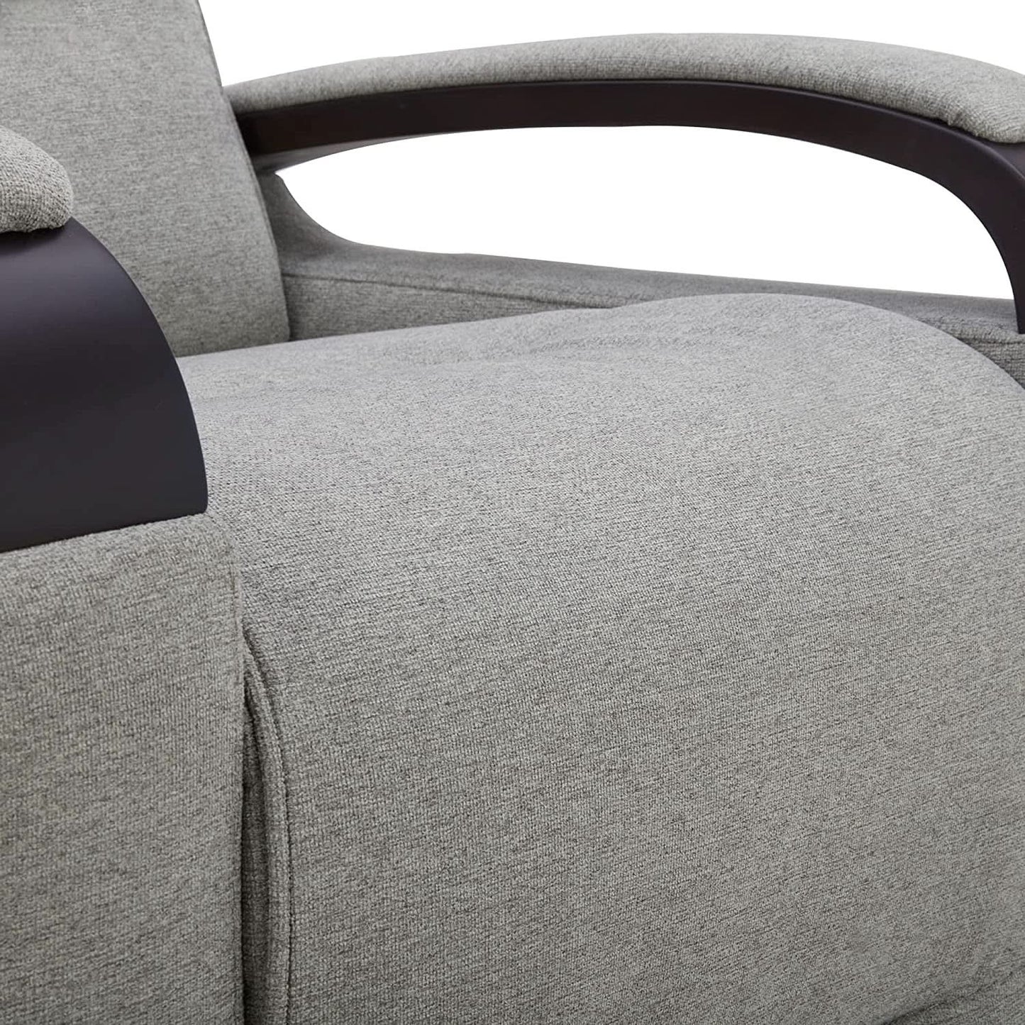 Fabric Power Swivel Glider Rocker Recliner Chair Light Grey