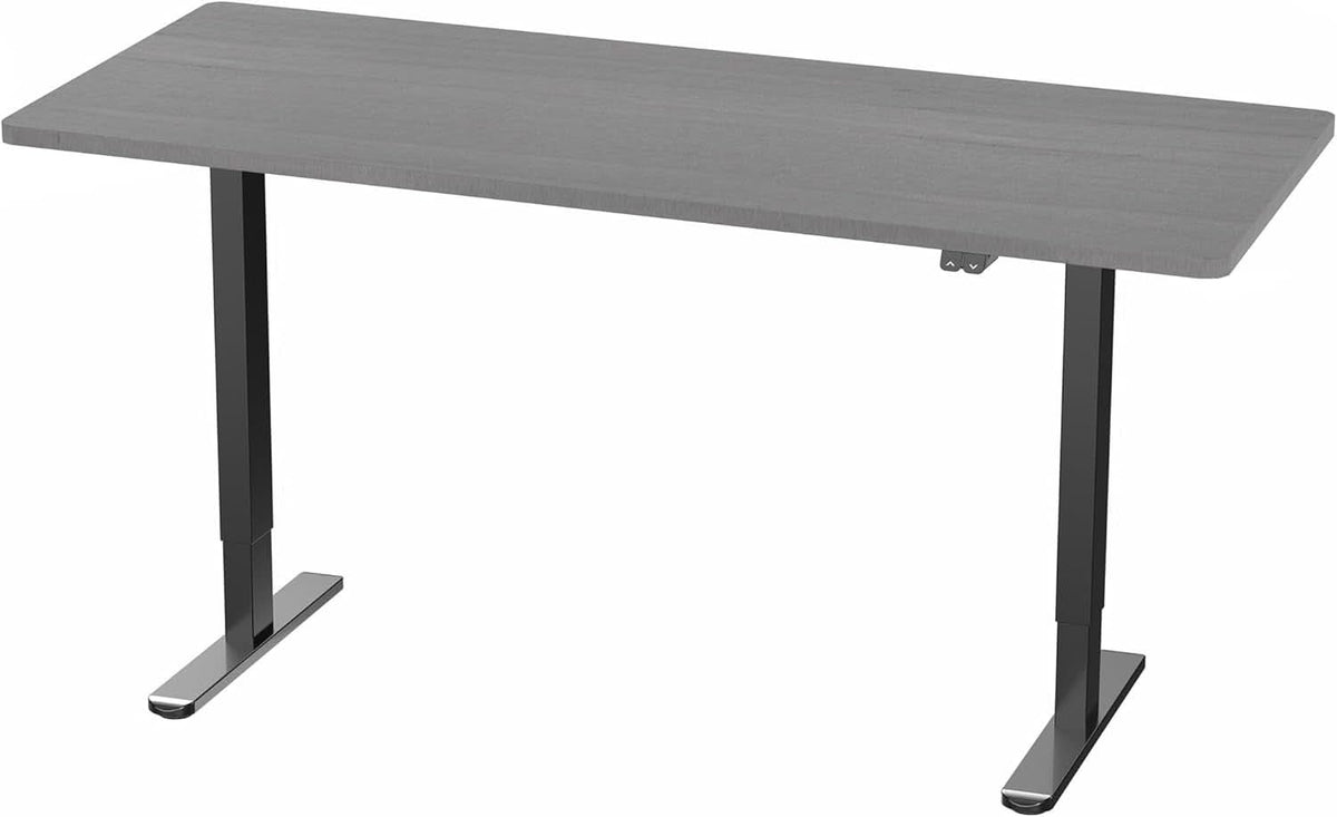60 Inch Gray Electric Height Adjustable Standing Desk