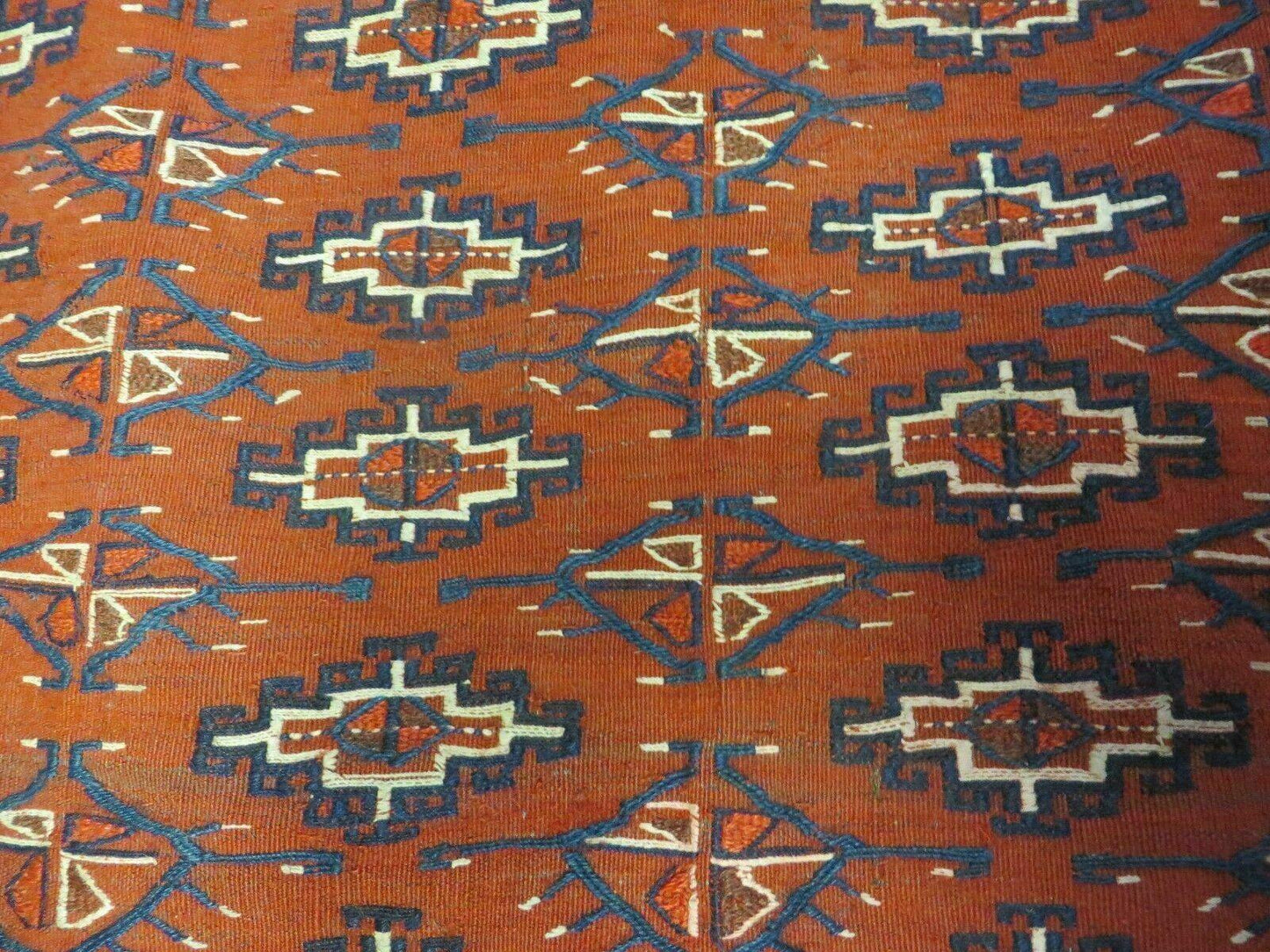 2'8" X 4' Antique Handmade Tribal Wool Rug Pillow Case Yamud Flat Weave Diamond