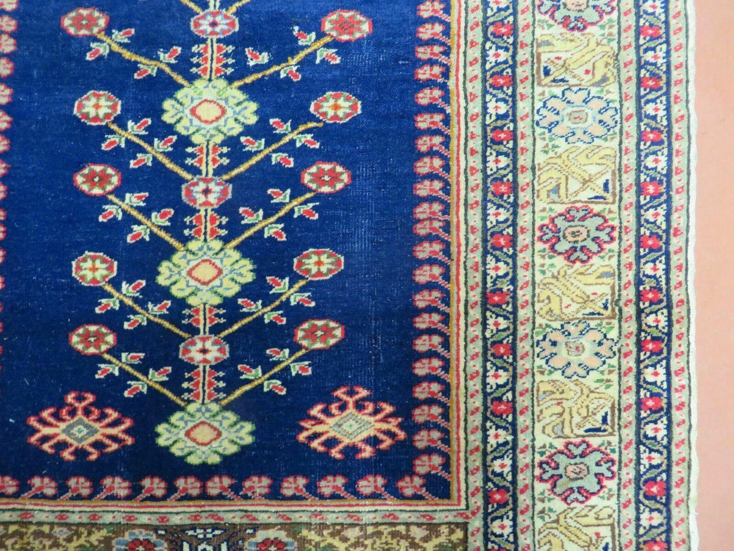 3' X 4' Semi Antique Handmade Turkish Prayer Kaisery Wool Rug Nice