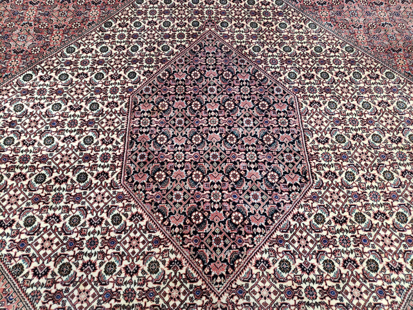 Persian Bijar Rug 8x11 - Herati Mahi Pattern