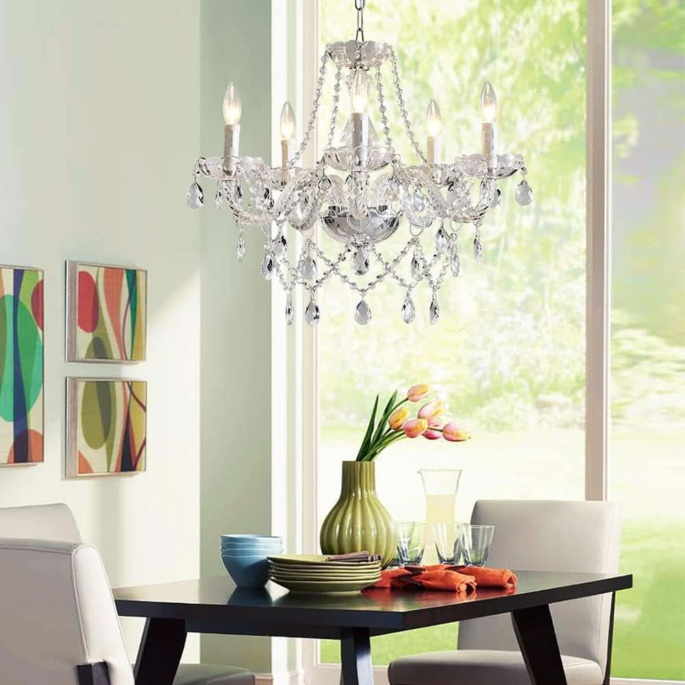 Saint Mossi 5 Light K9 Crystal Chandelier Ceiling Light
