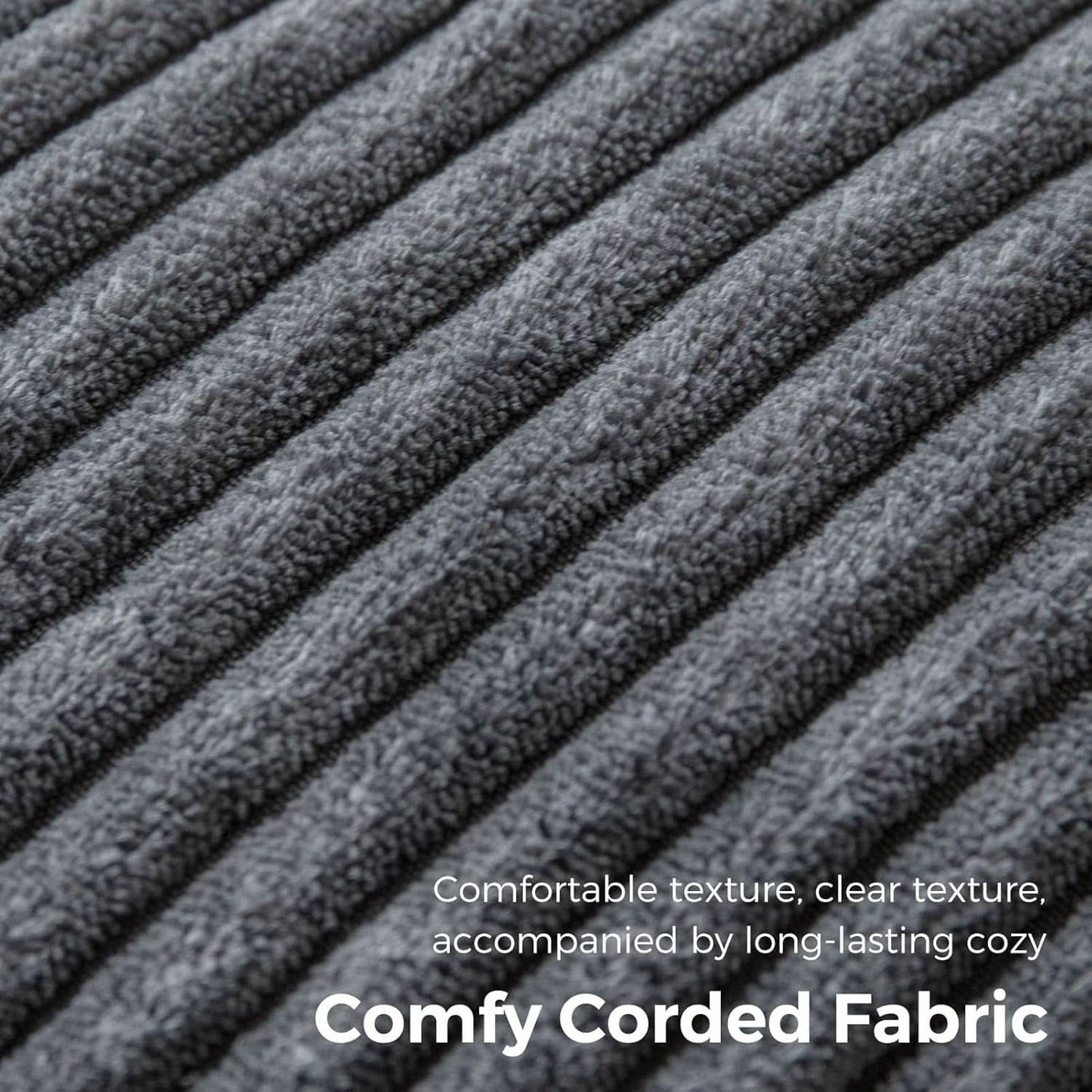 Graphite Grey Foldable SofaBed With Lumbar Support