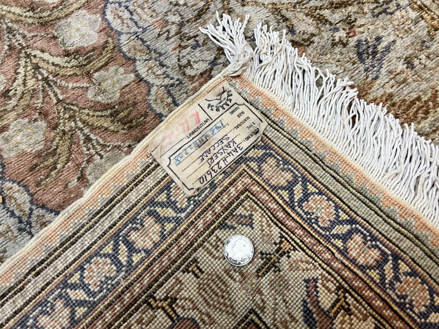 Turkish Kayseri Silk Rug 4x6, Tree of Life Pattern, Vintage Handmade Hand Knotted Carpet, Animal Pictorials, Birds