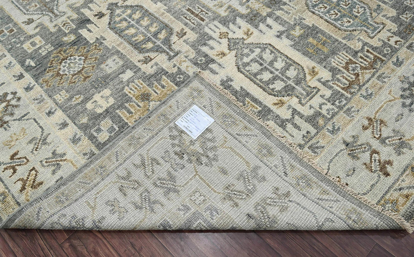 8x10 Gray LoomBloom Hand Knotted Arts & Crafts Oushak 100% Wool Oriental Area Rug