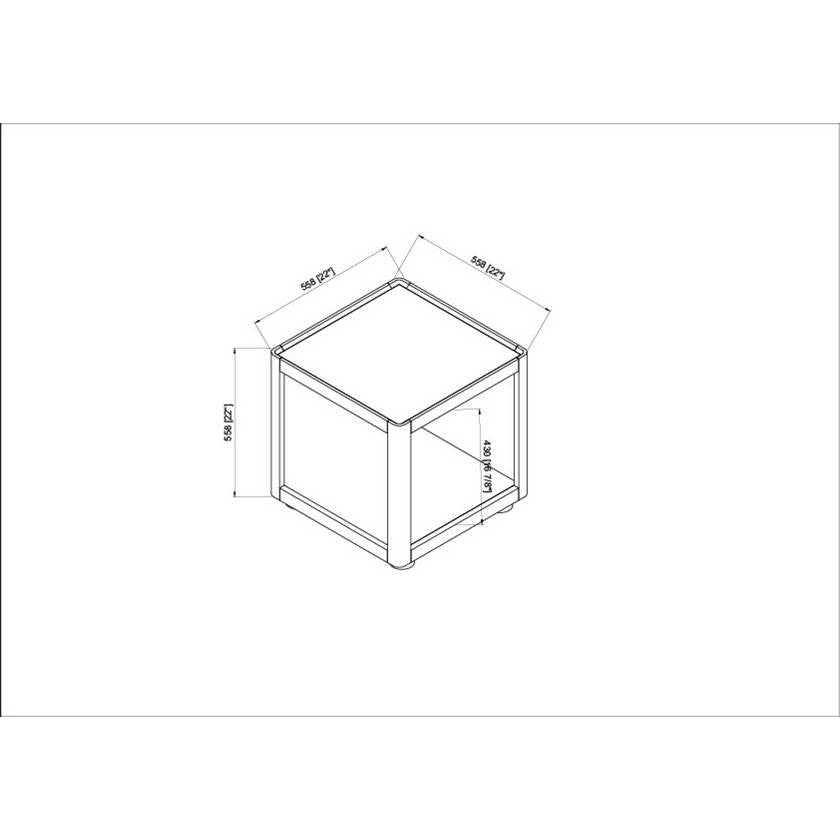 Mirza Black End Table