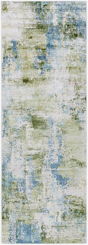 Kamron Modern Sage Green Washable Area Rug