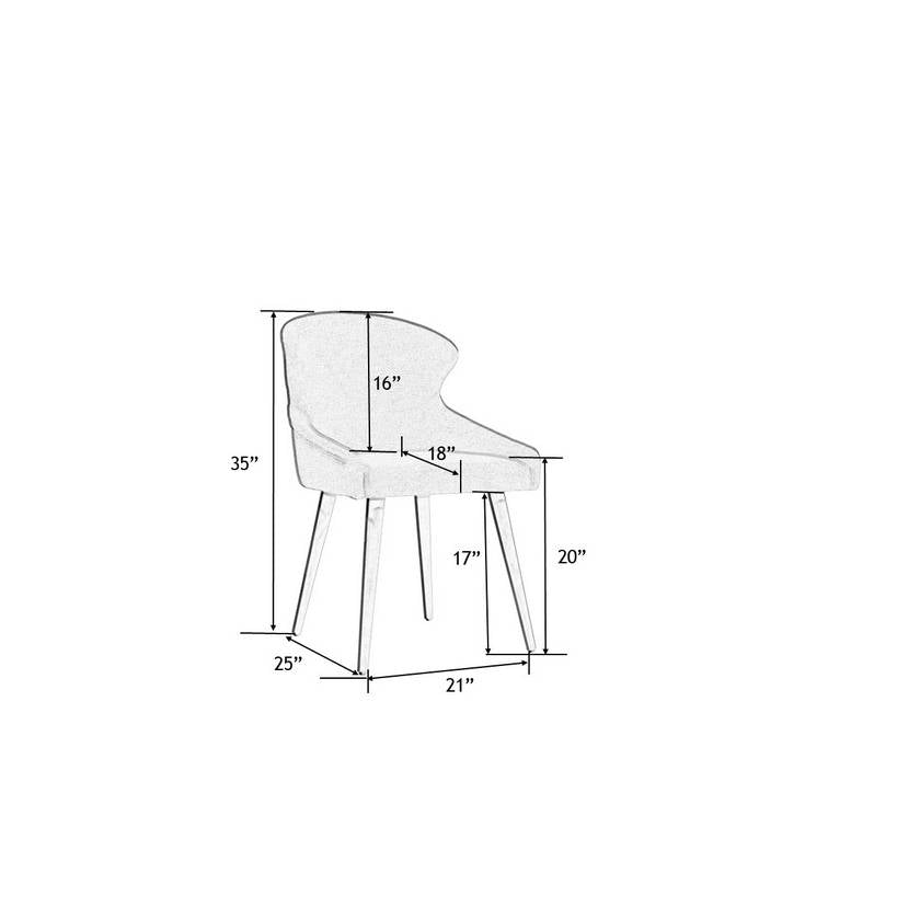 Donya Brown Dining Chair