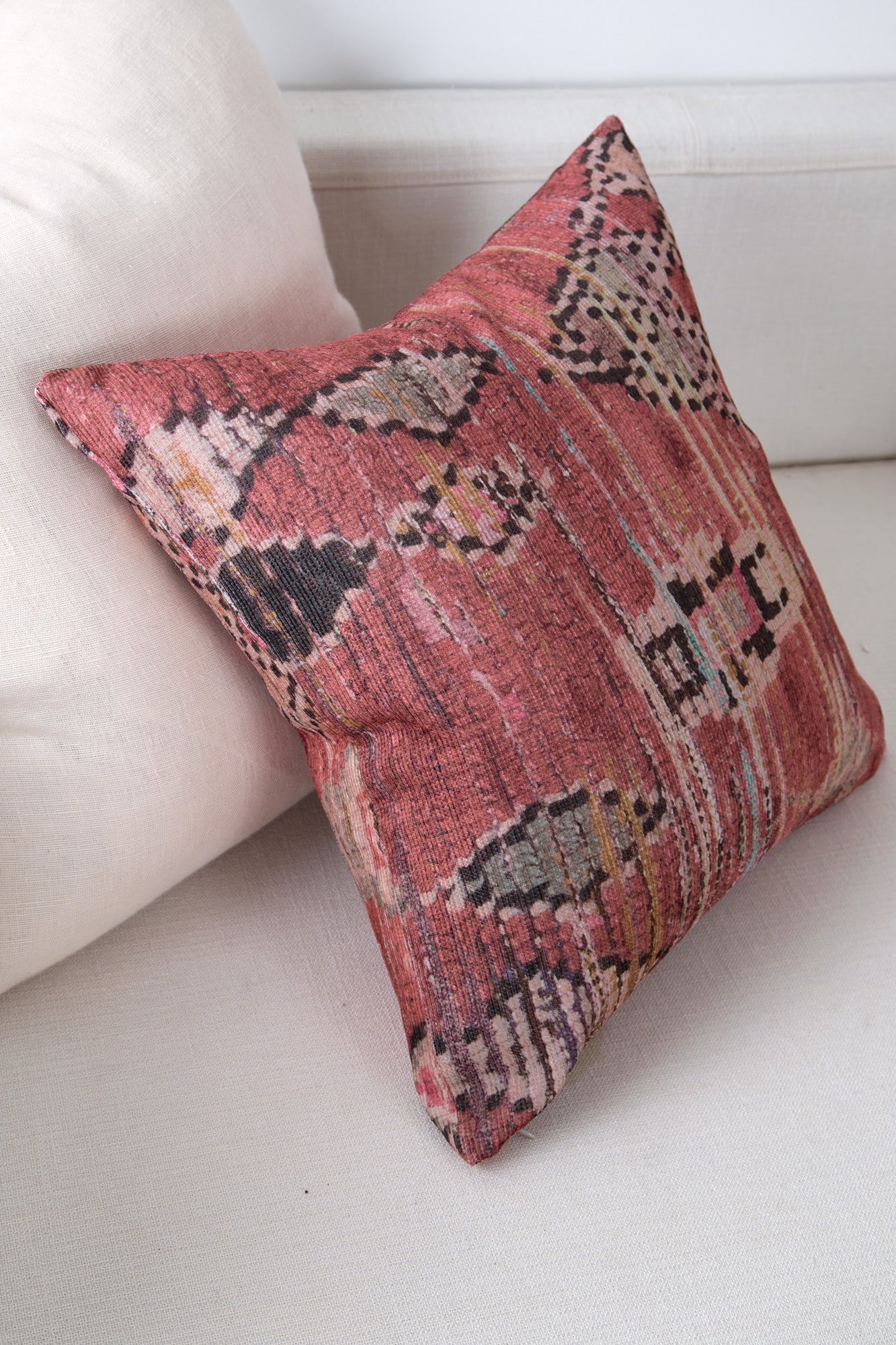 Vintage Chaima Modern in Red Pillow