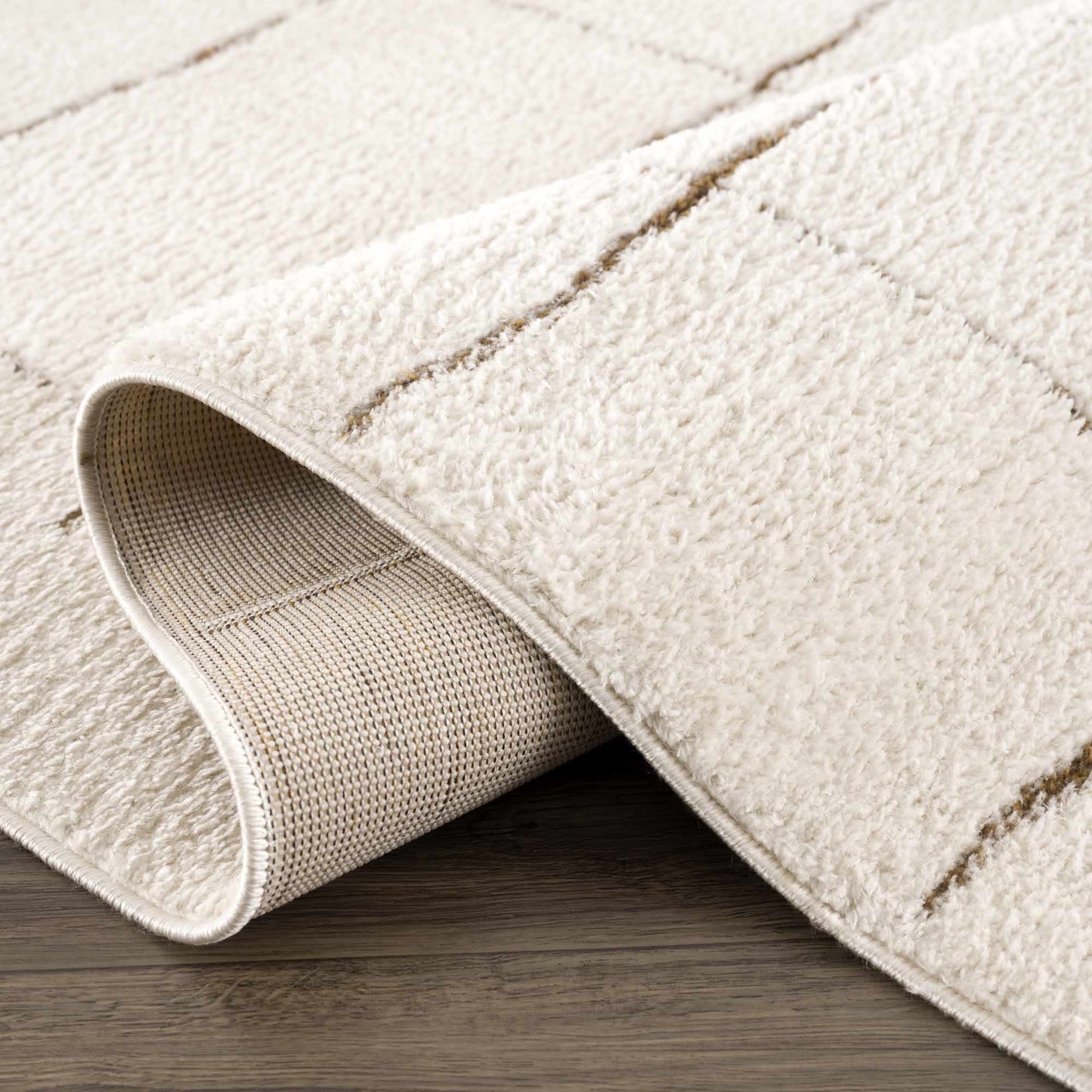 Koume Ivory & Brown Area Rug