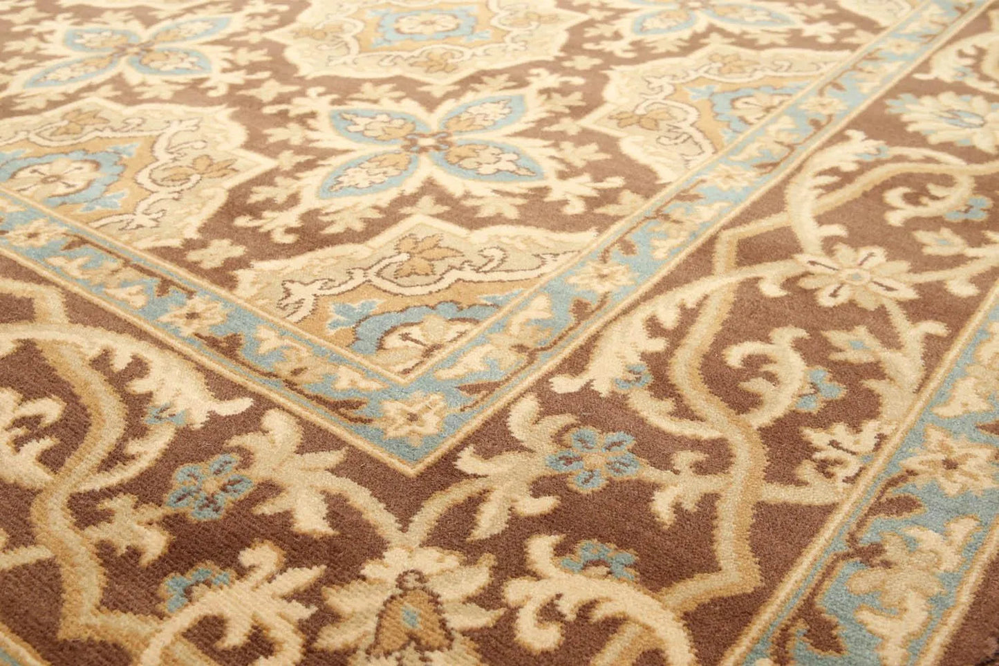 9' x 12' Traditional Oriental Area Rug 100% New Zealand wool New Beige