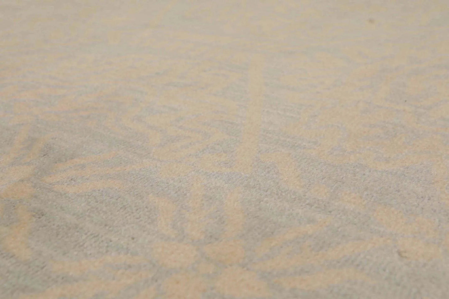 6' x 9' Hand Knotted Damask Pattern 100% Wool Area rug Gray