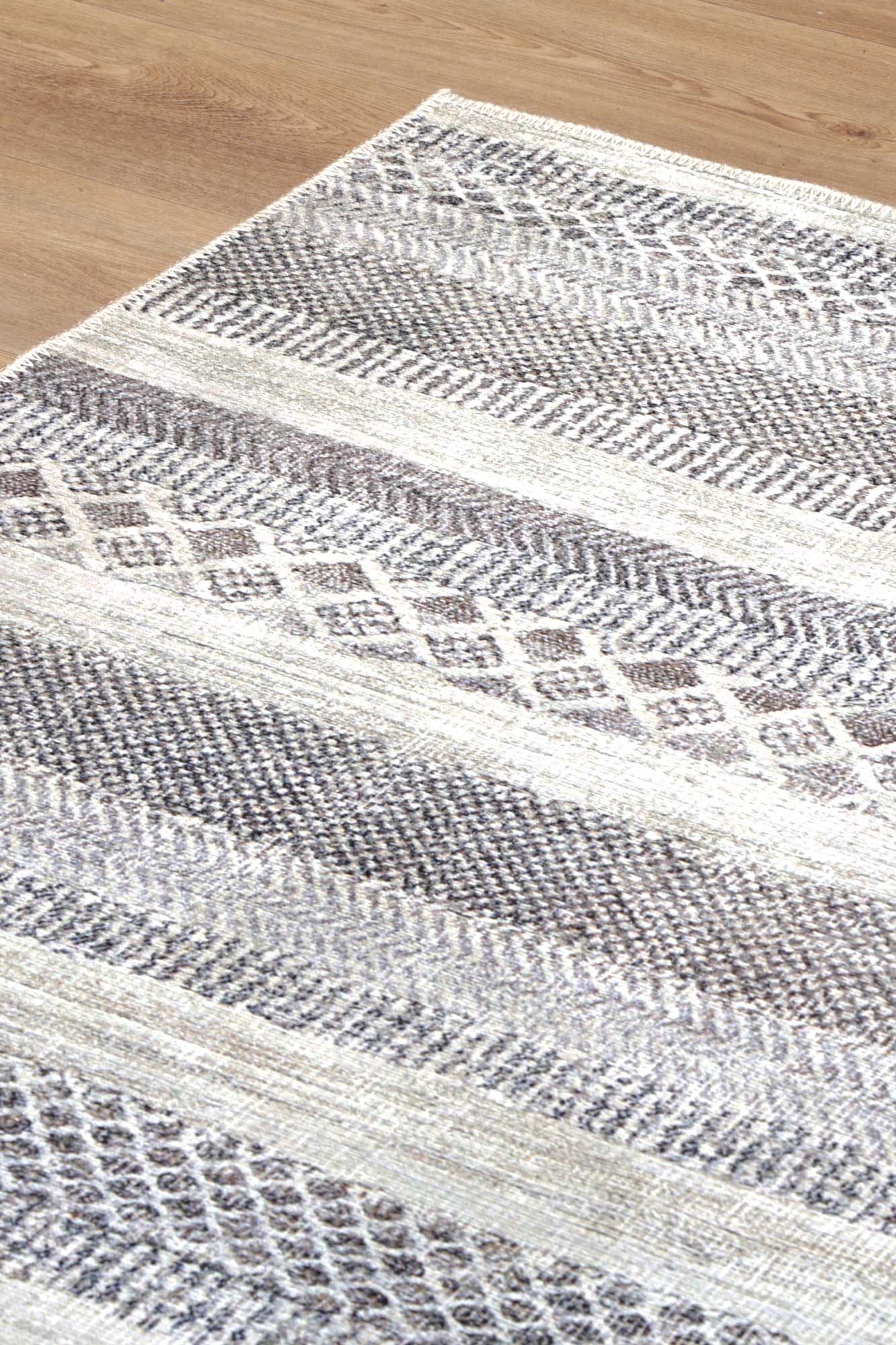 Kalahari Shadows Ash in Grey : Runner Rug