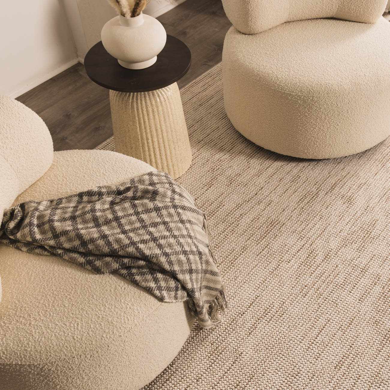 Gowan Beige Area Rug