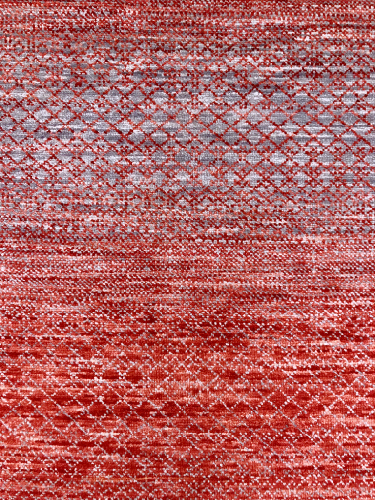 Durva/Grass Design (9'01"x11'06") red/gray