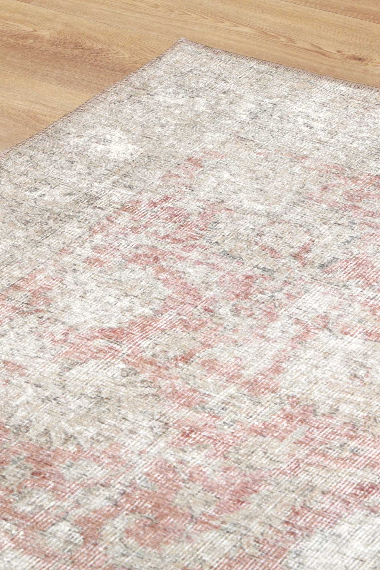Vintage Adeline Modern in Beige : Runner Rug