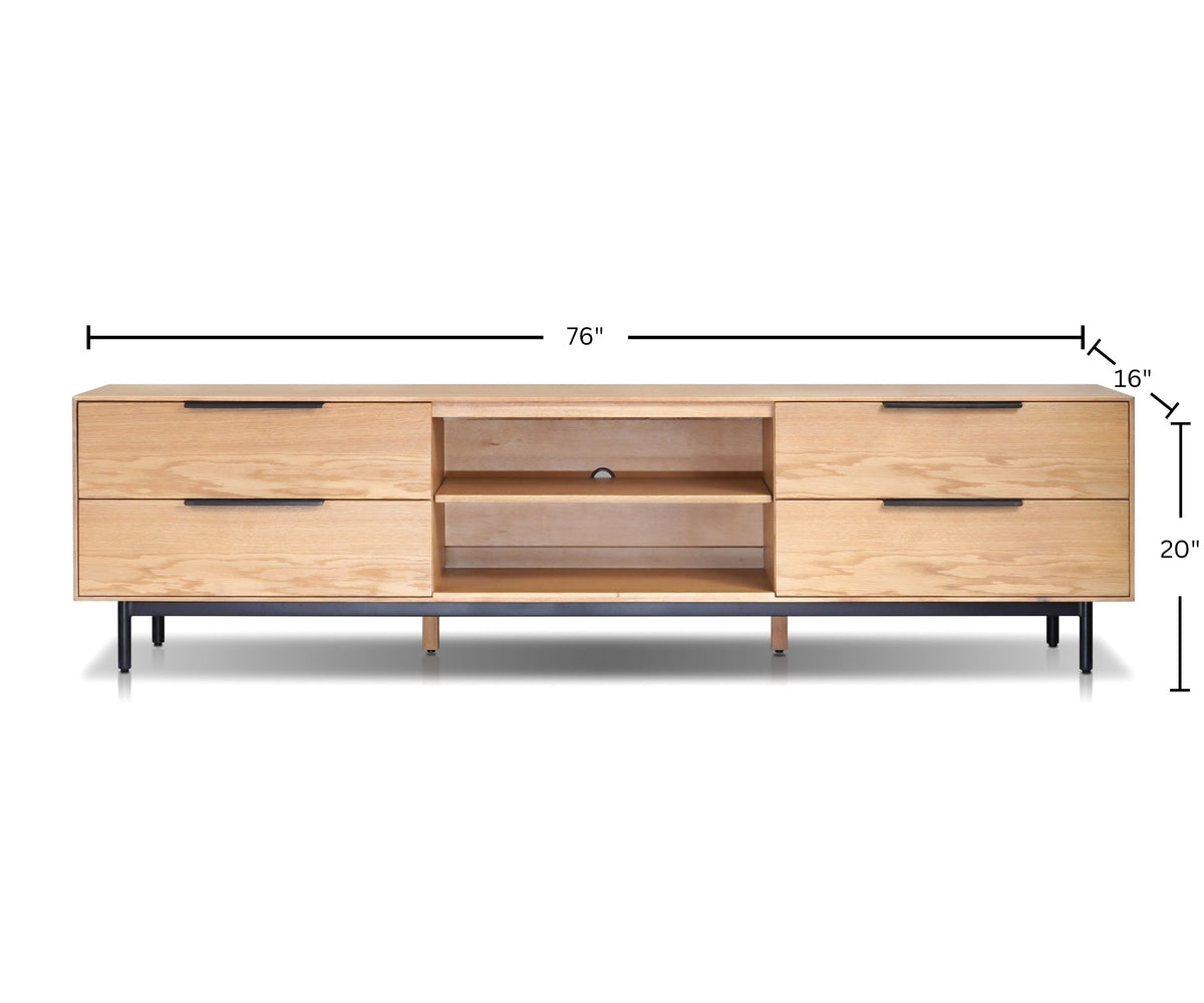 Akira TV Console, Light Oak