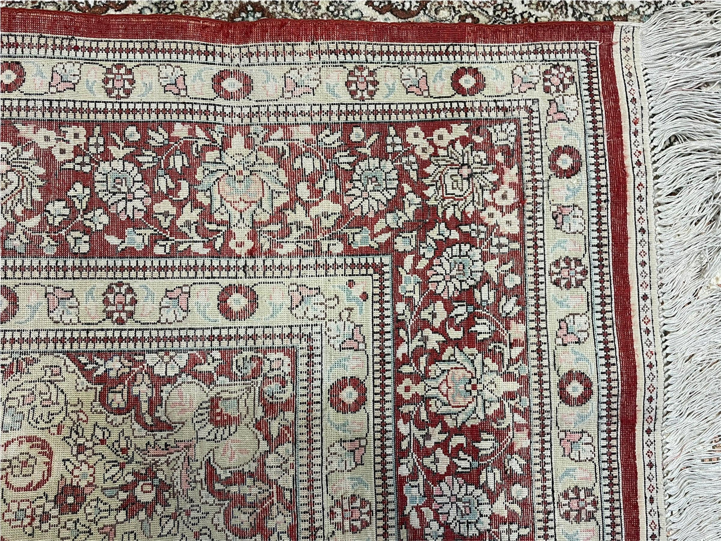 4' X 6' Vintage Fine Handmade Chinese Oriental Silk Rug 400 KPSI Wow