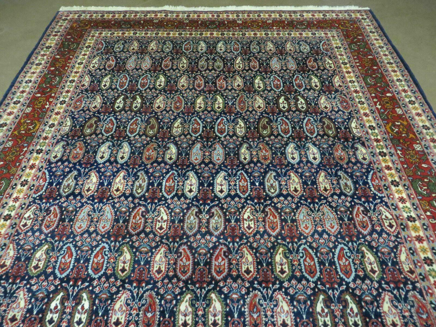 6' X 9' Vintage Fine Handmade India Paisley Rug Hand Knotted Carpet Organic Dye
