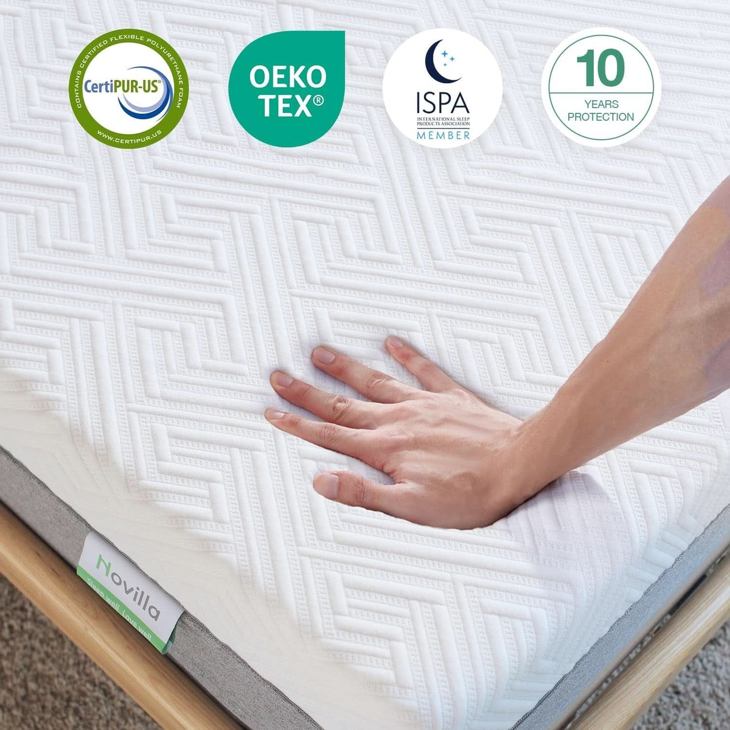 Twin Gel Memory Foam Mattress For Plush Sleep Comfort