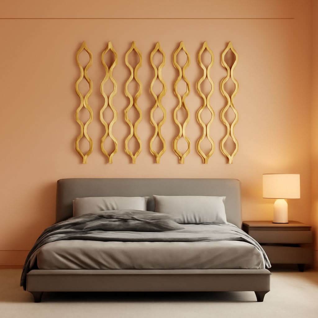 Teardrop Mirror Wall Decor Set Of 5 In Gold For Living Room