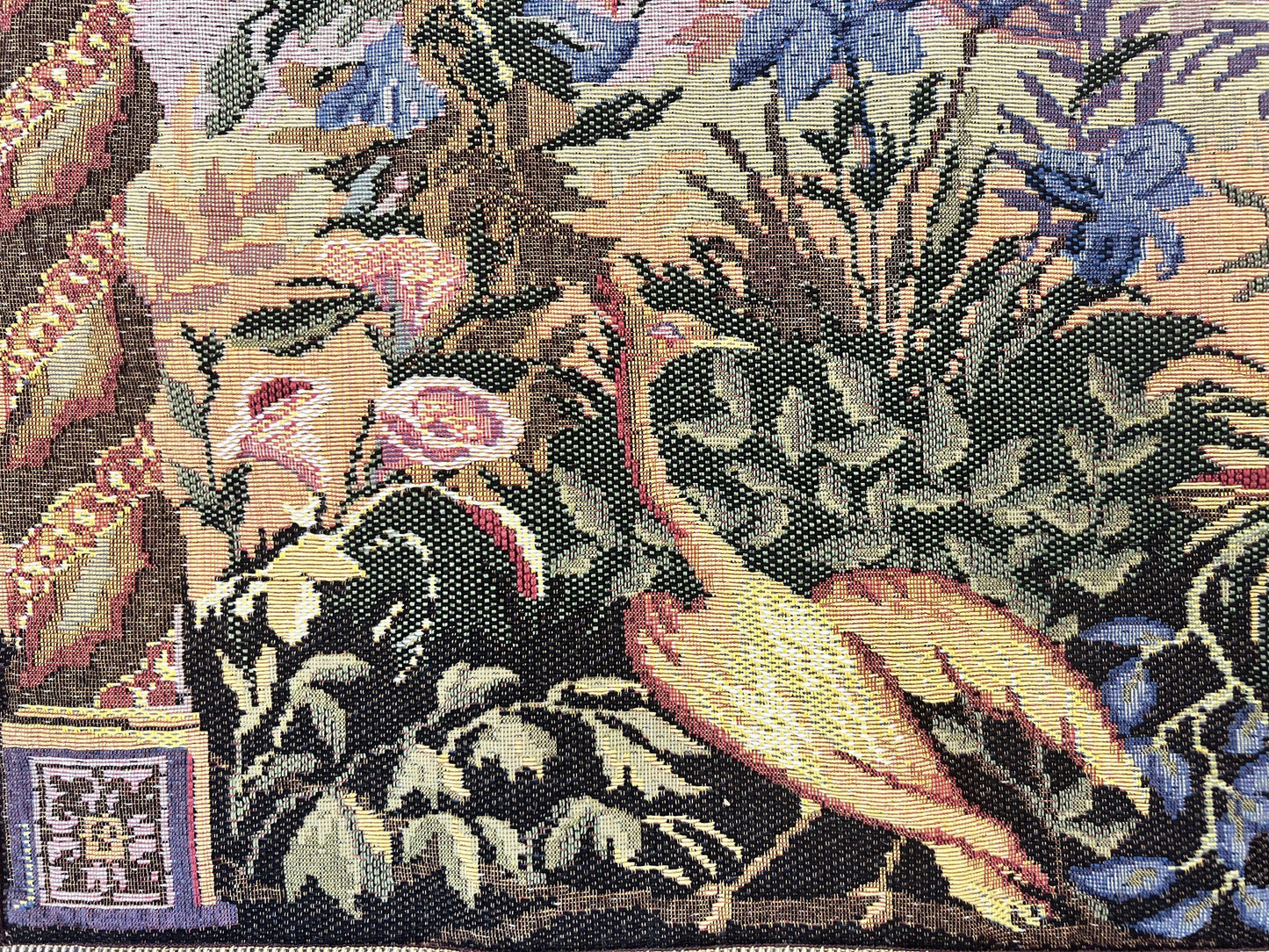 Vintage Tapestry 4 x 5.6, Adorned Elephant Pictorial