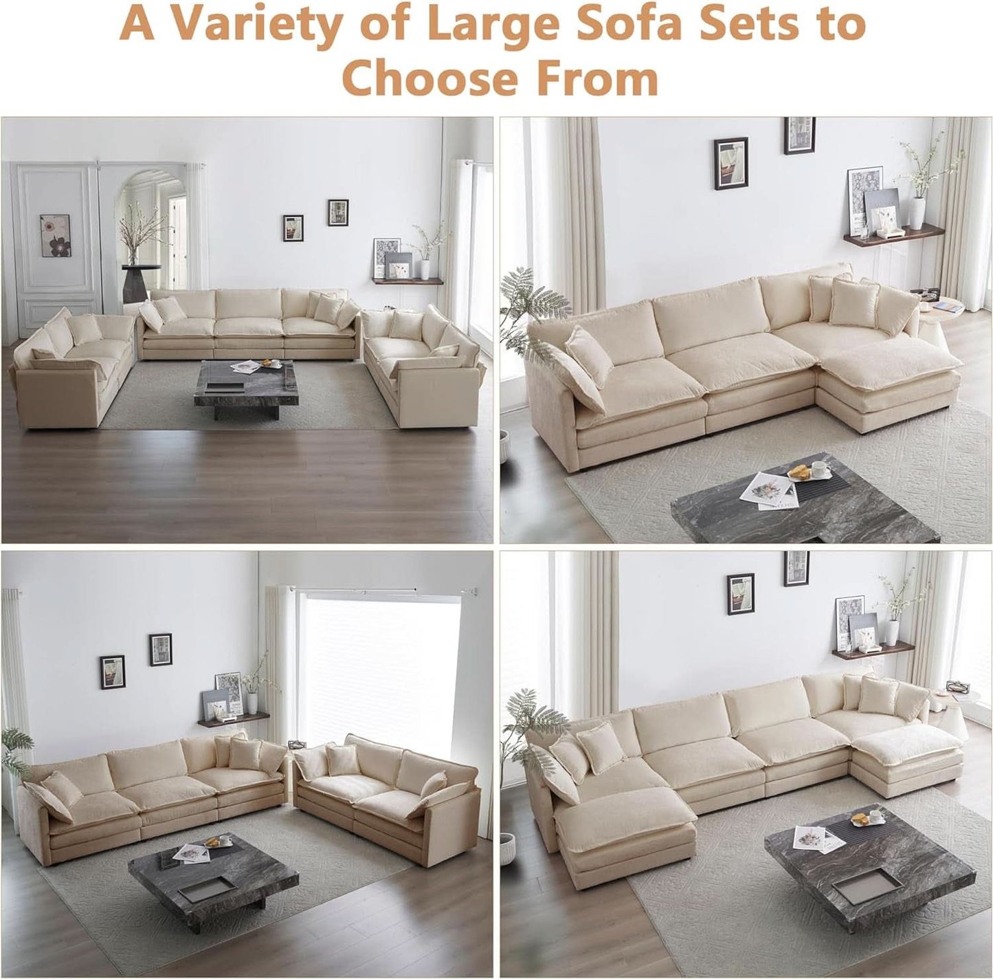 Comfy Chenille Sofa Chair with Toss Pillow Light Coffee