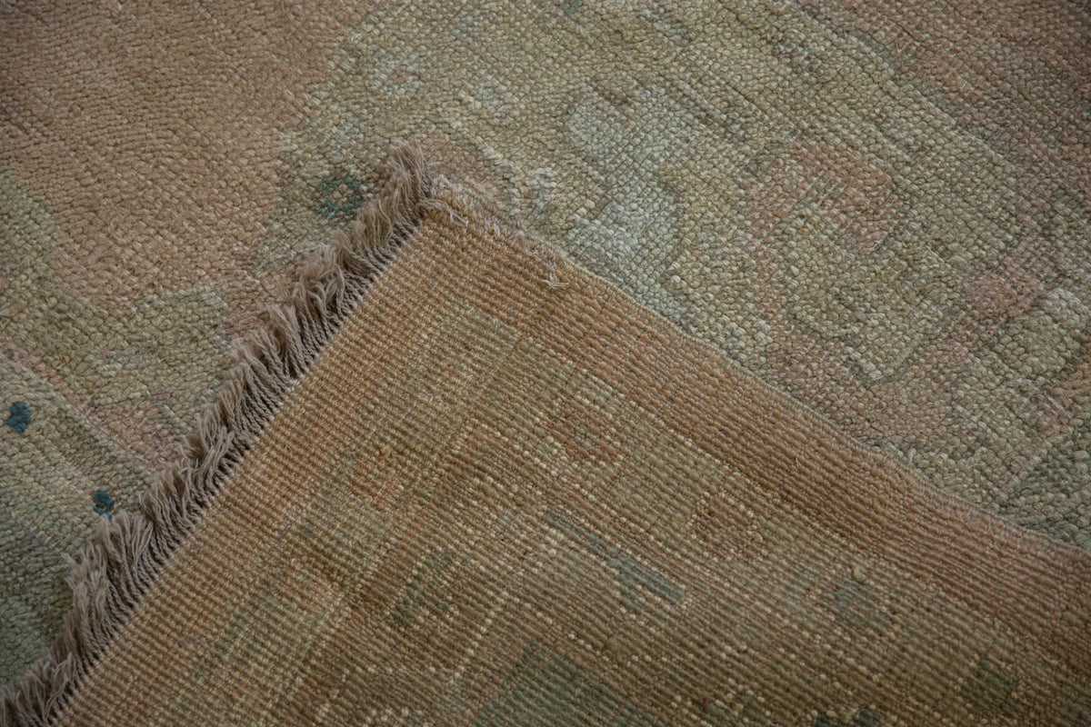 9x11.5 Vintage Distressed Oushak Carpet